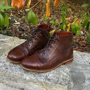 Helm Brown Leather Boots Size 8.5D